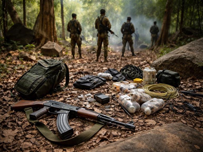छत्तीसगढ़ के बीजापुर में सुरक्षा बलों के साथ मुठभेड़ में दो माओवादी मारे गए