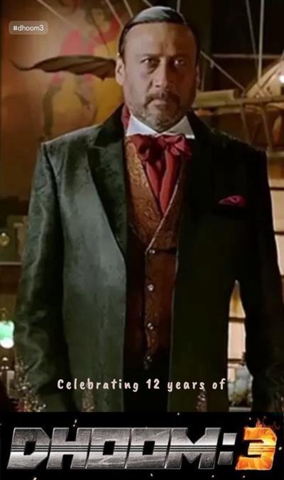 ਆਮਿਰ ਖਾਨ ਸਟਾਰਰ 'ਧੂਮ 3' ਨੂੰ 12 ਸਾਲ ਪੂਰੇ, ਜੈਕੀ ਸ਼ਰਾਫ ਨੇ ਫਿਲਮ ਦਾ ਜਸ਼ਨ ਮਨਾਇਆ